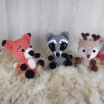 Trio Bichos do Bosque em Amigurumi - Imagem 2