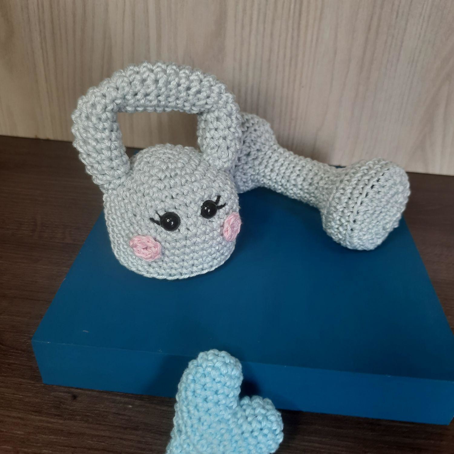 Baby Kettlebell e Haltere em Amigurumi - Imagem 3