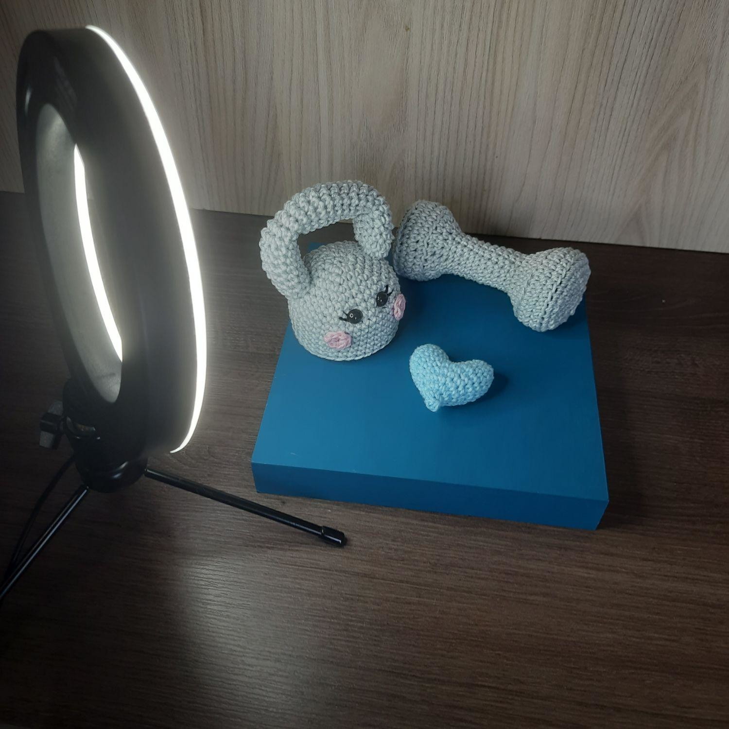 Baby Kettlebell e Haltere em Amigurumi - Imagem 5