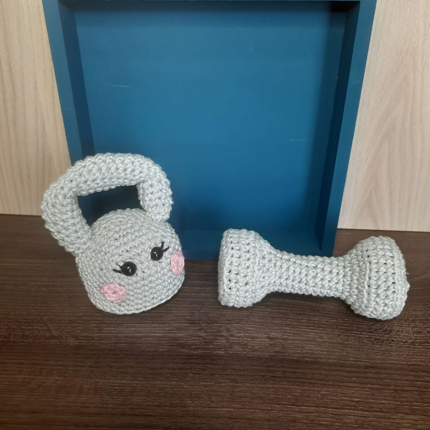 Baby Kettlebell e Haltere em Amigurumi - Imagem 4