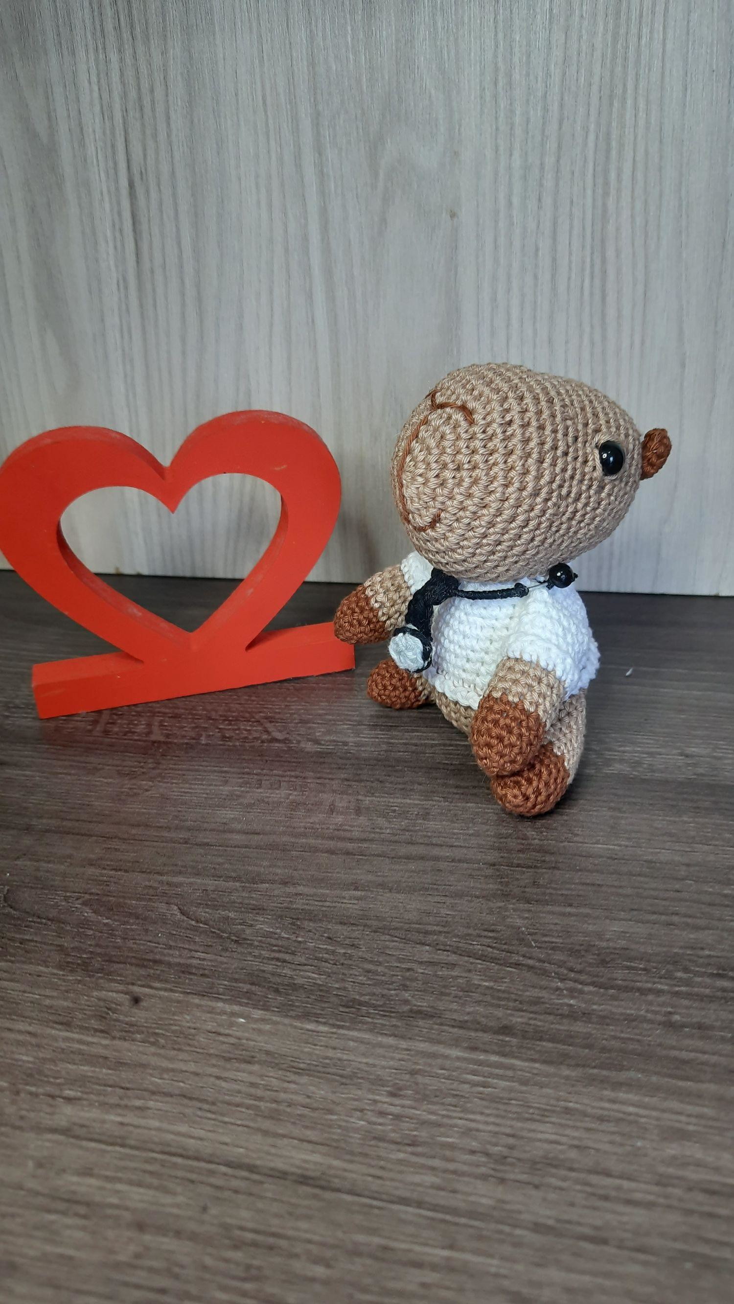 Doutor Capivara em Amigurumi. - Imagem 4