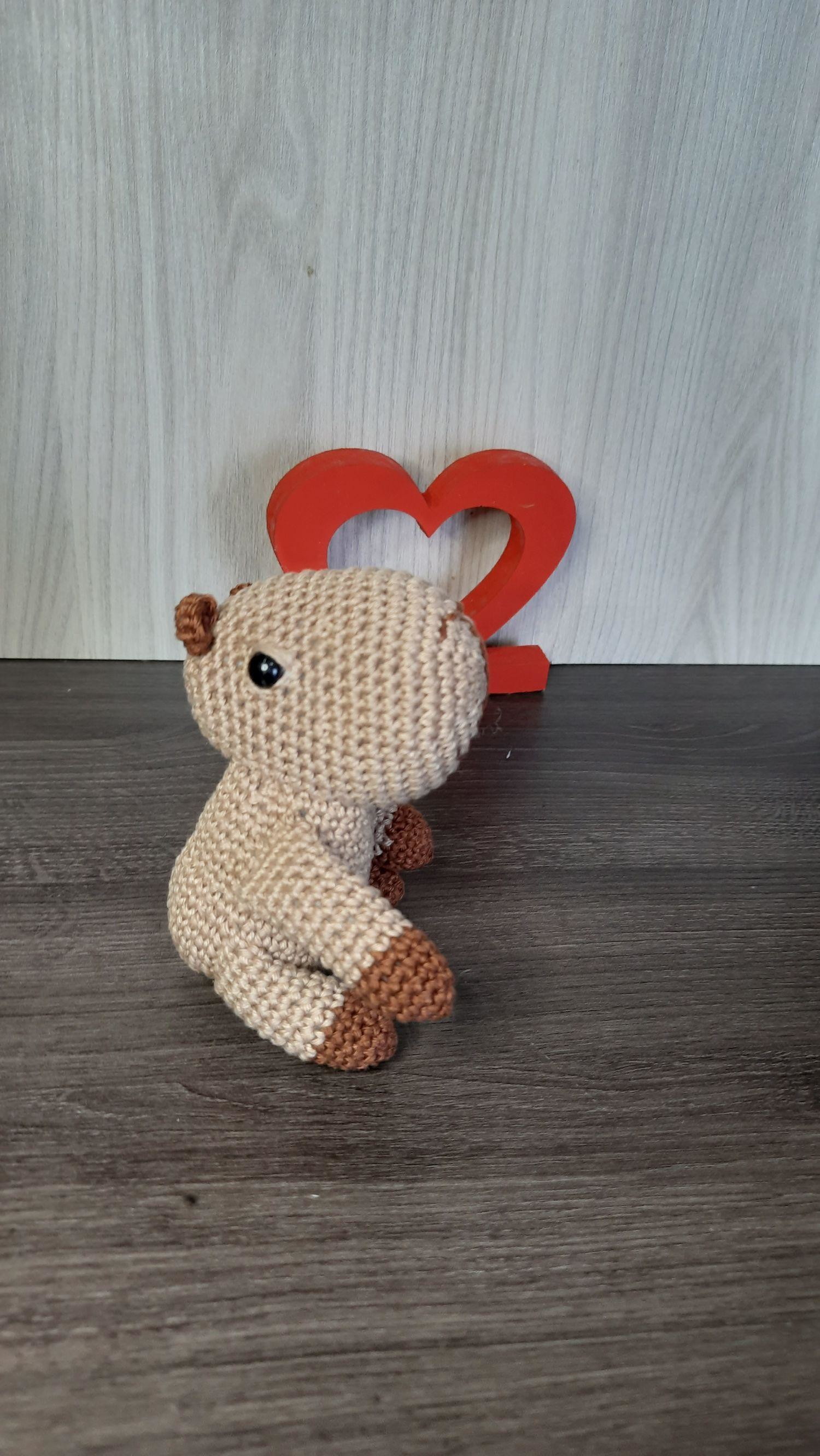 Casal de Capivaras Apaixonadas em Amigurumi. - Imagem 5
