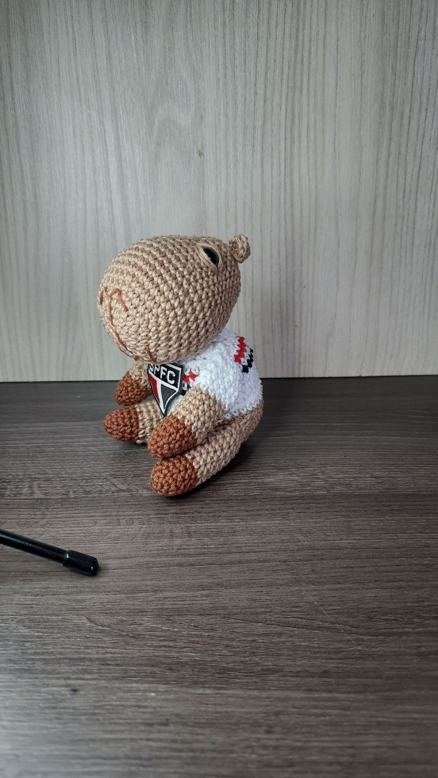 Capivara do São Paulo em Amigurumi. - Imagem 5