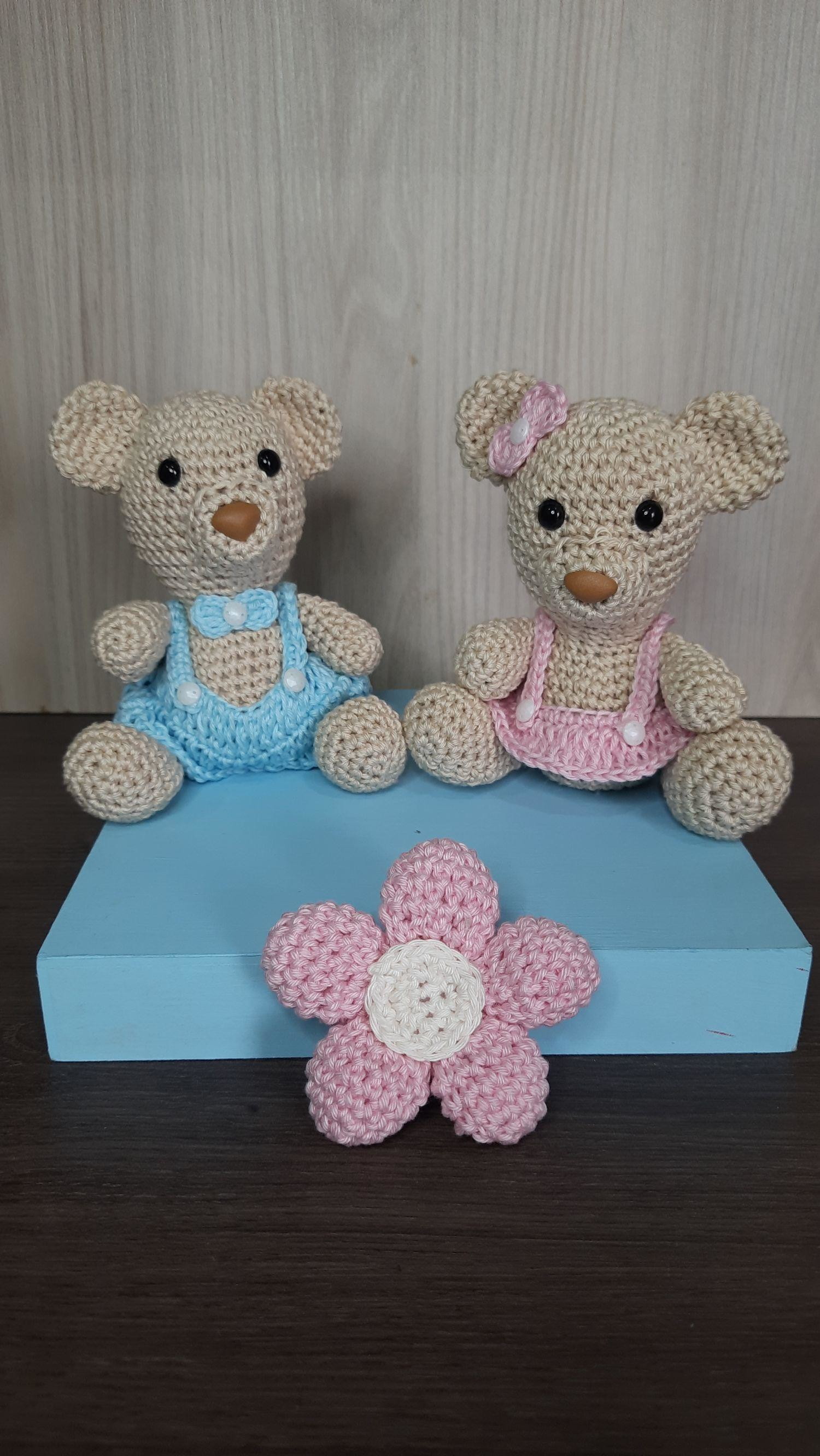 Casal de Ursinhos em Amigurumi. - Imagem 4