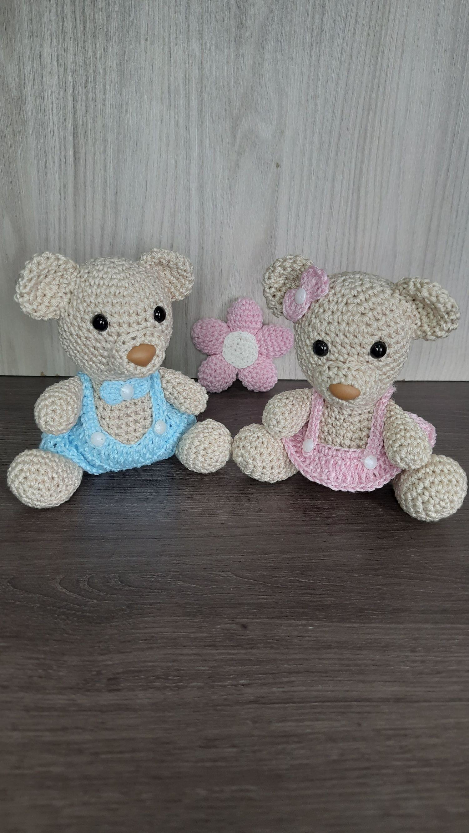 Casal de Ursinhos em Amigurumi. - Imagem 3
