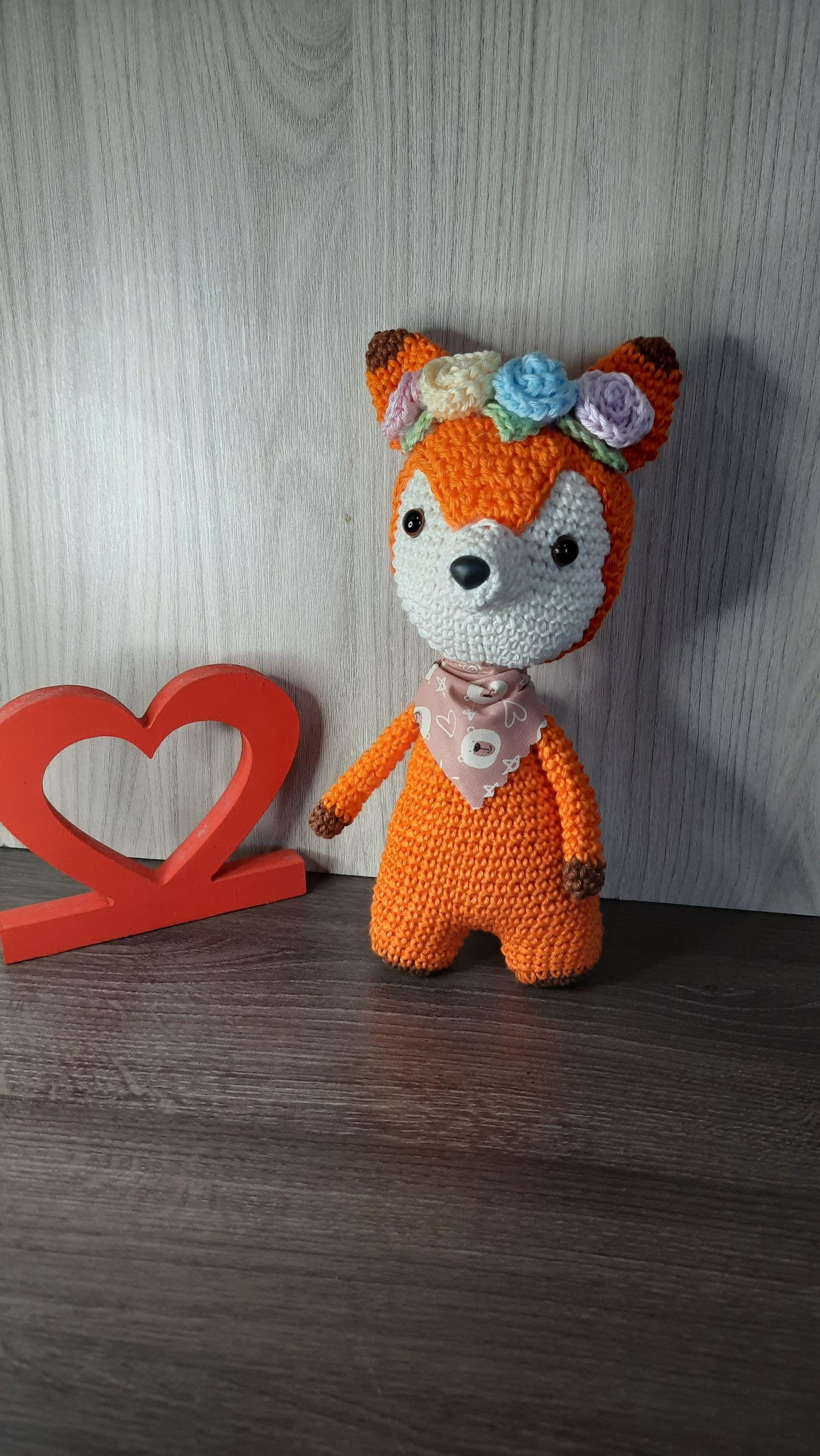 Raposinha em Amigurumi