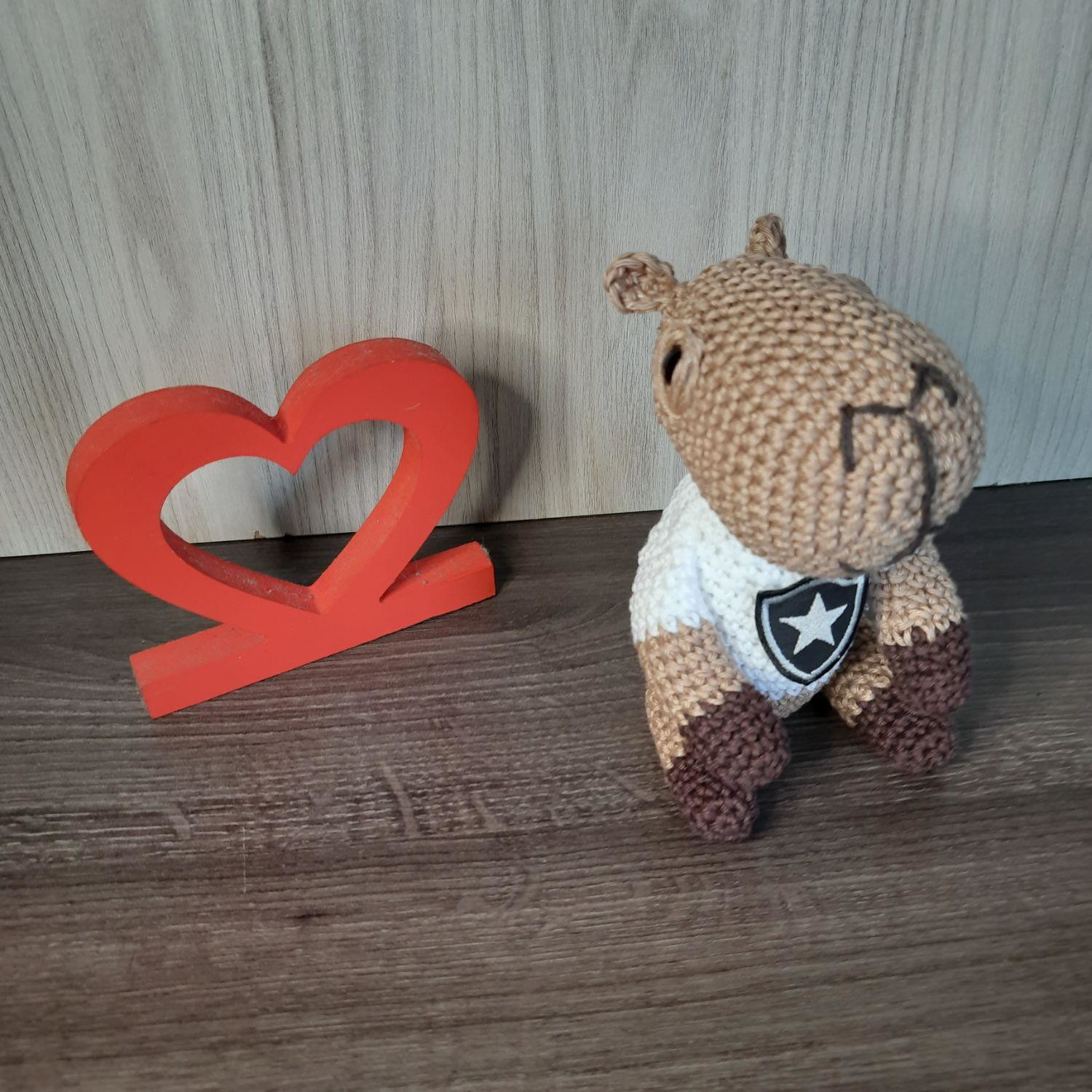 Capivara do Botafogo em Amigurumi. - Imagem 4