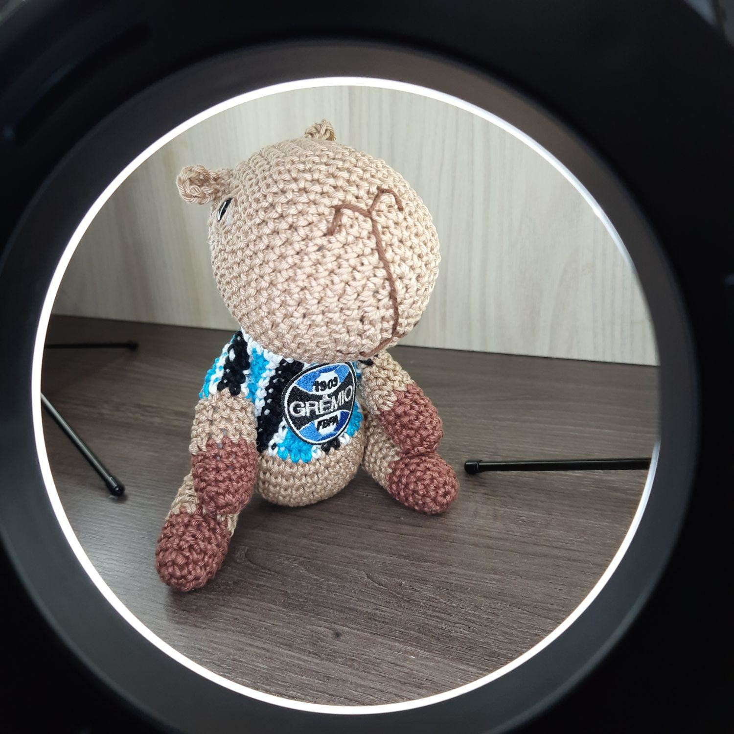 Capivara do Grêmio em Amigurumi. - Imagem 3