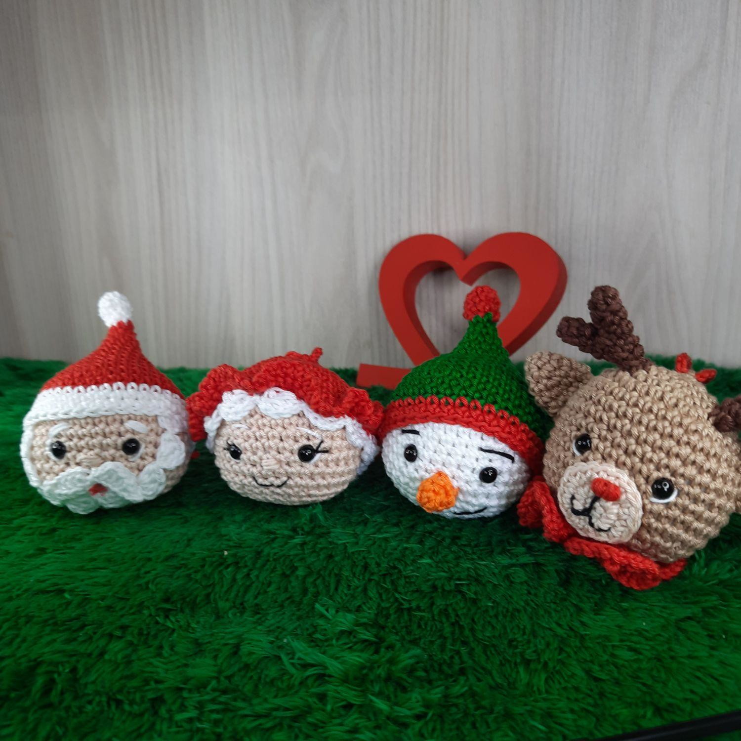 Kit Bolas de Natal em Amigurumi. - Imagem 4