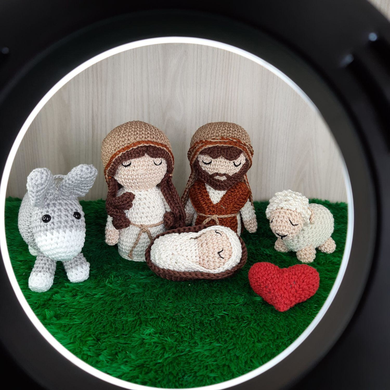 Sagrada Família em Amigurumi.