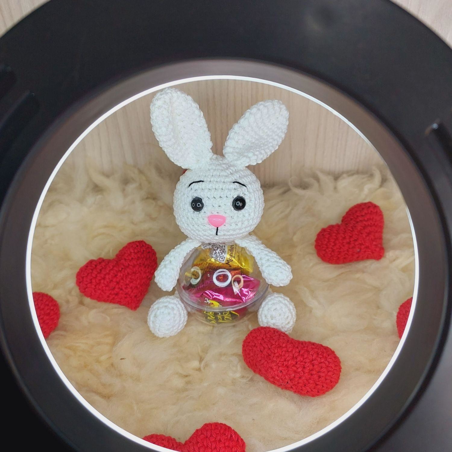 Coelhinho Bola em Amigurumi