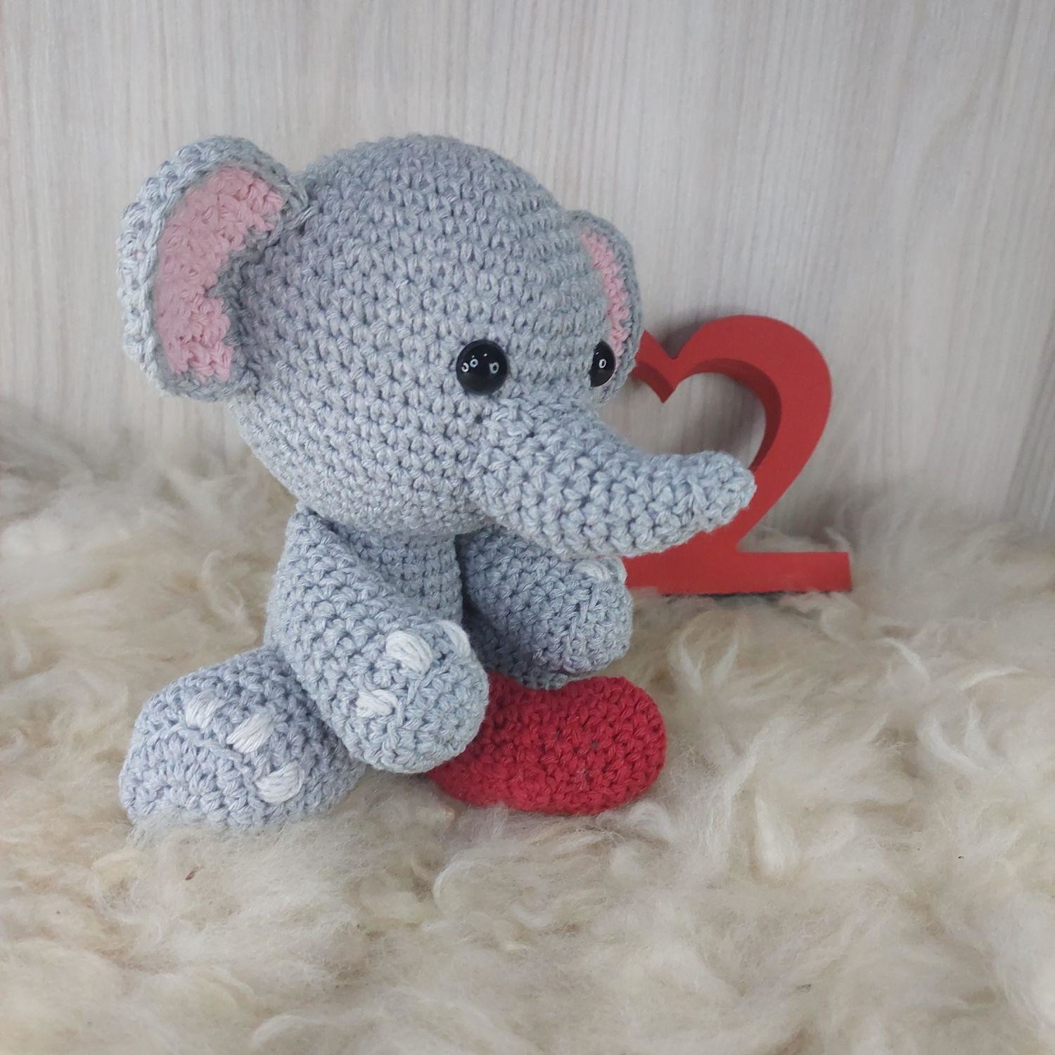 Elefante Baby Safari em Amigurumi. - Imagem 4
