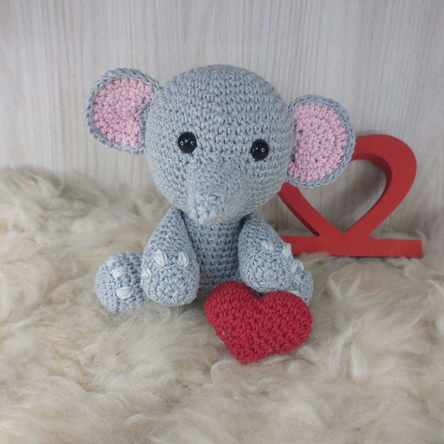 Elefante Baby Safari em Amigurumi. - Imagem 3