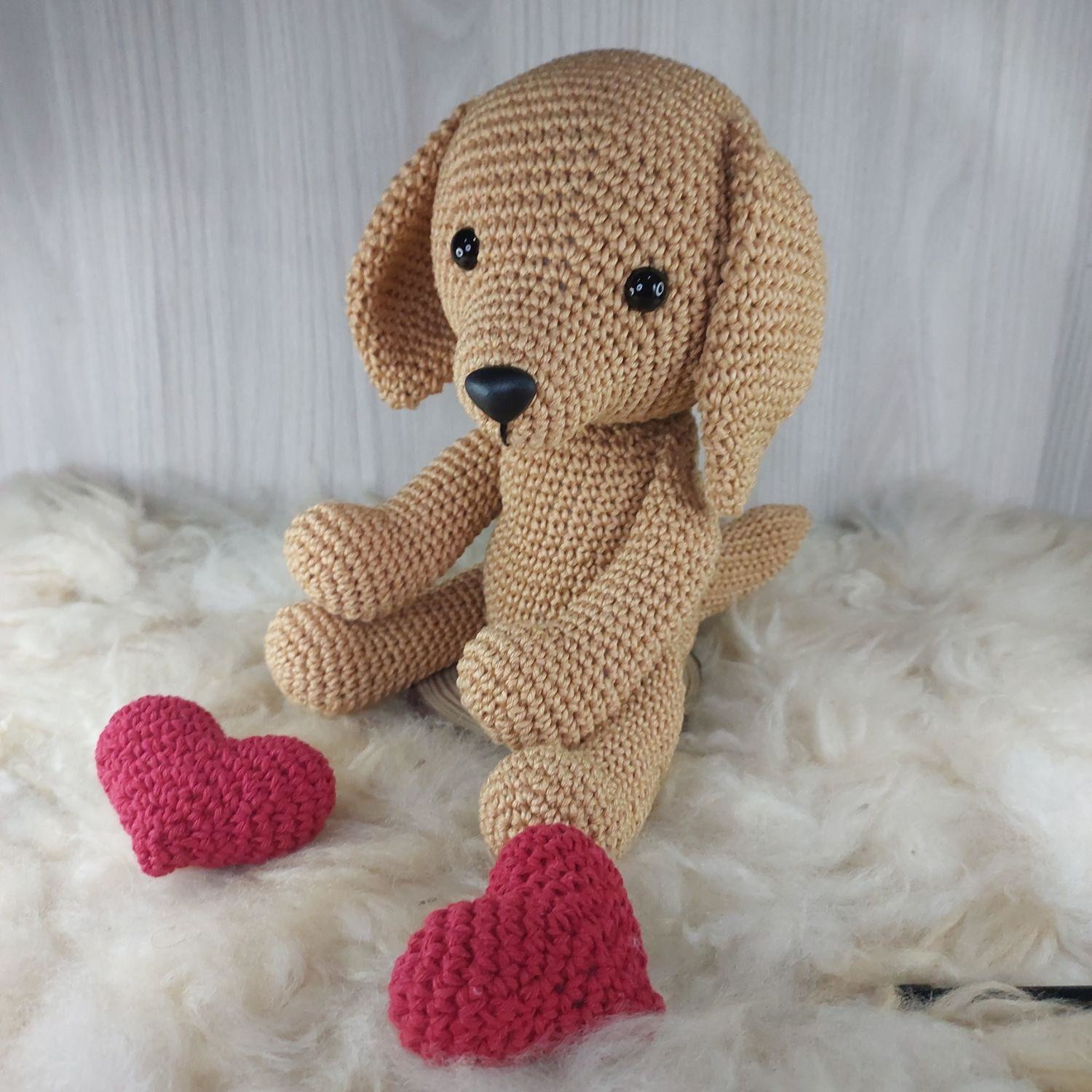 Cachorrinho Caramelo em Amigurumi