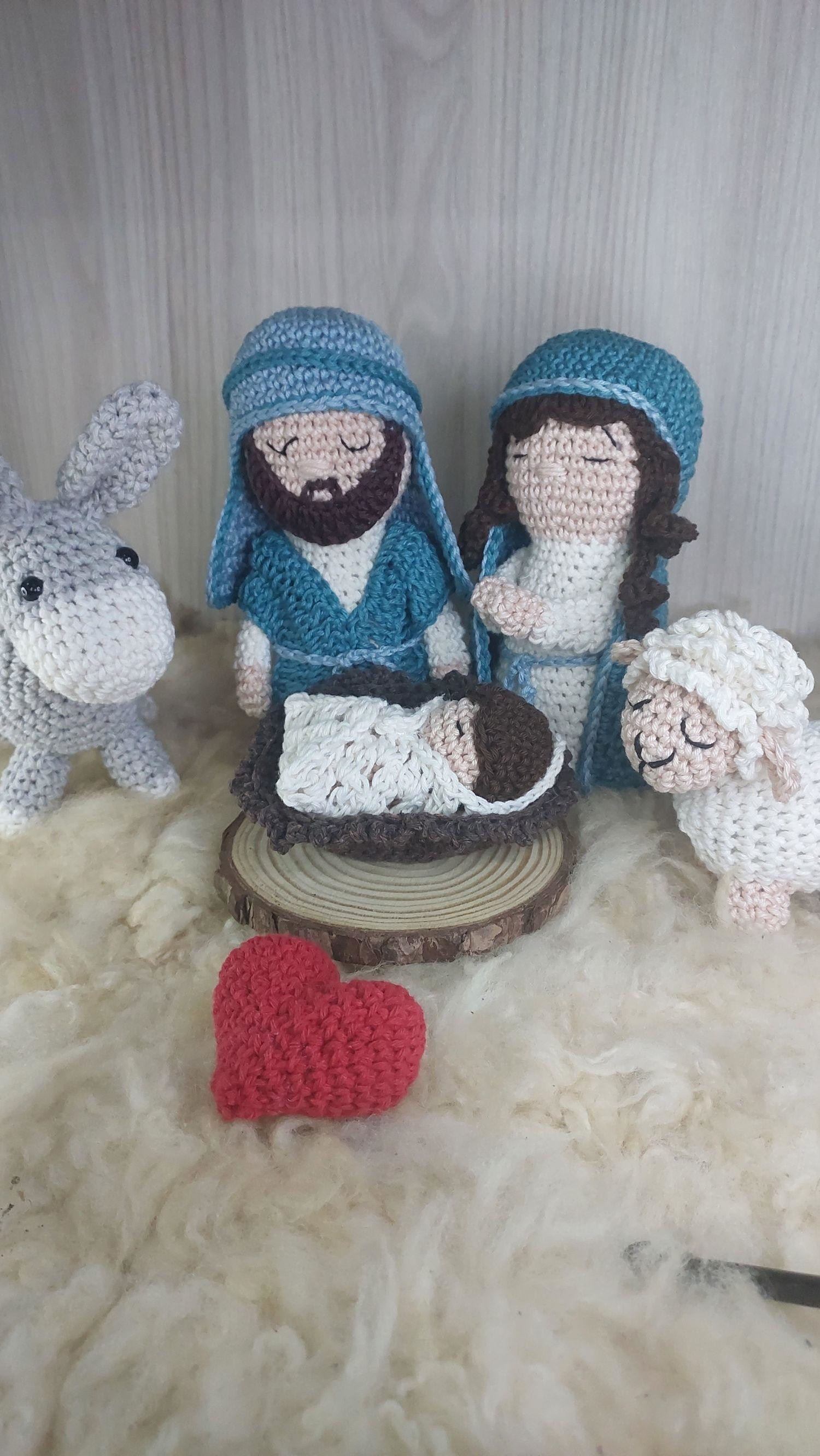 Sagrada Família em Amigurumi.