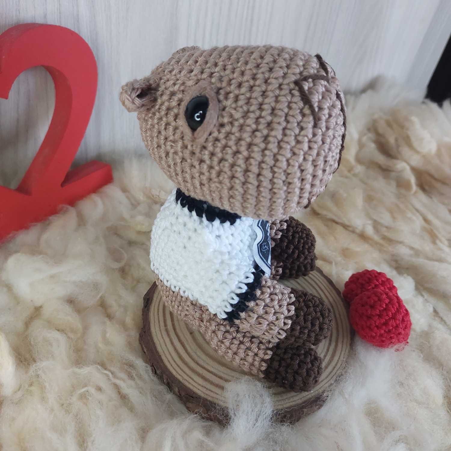 Capivara Torcedora do Vasco em Amigurumi. - Imagem 4