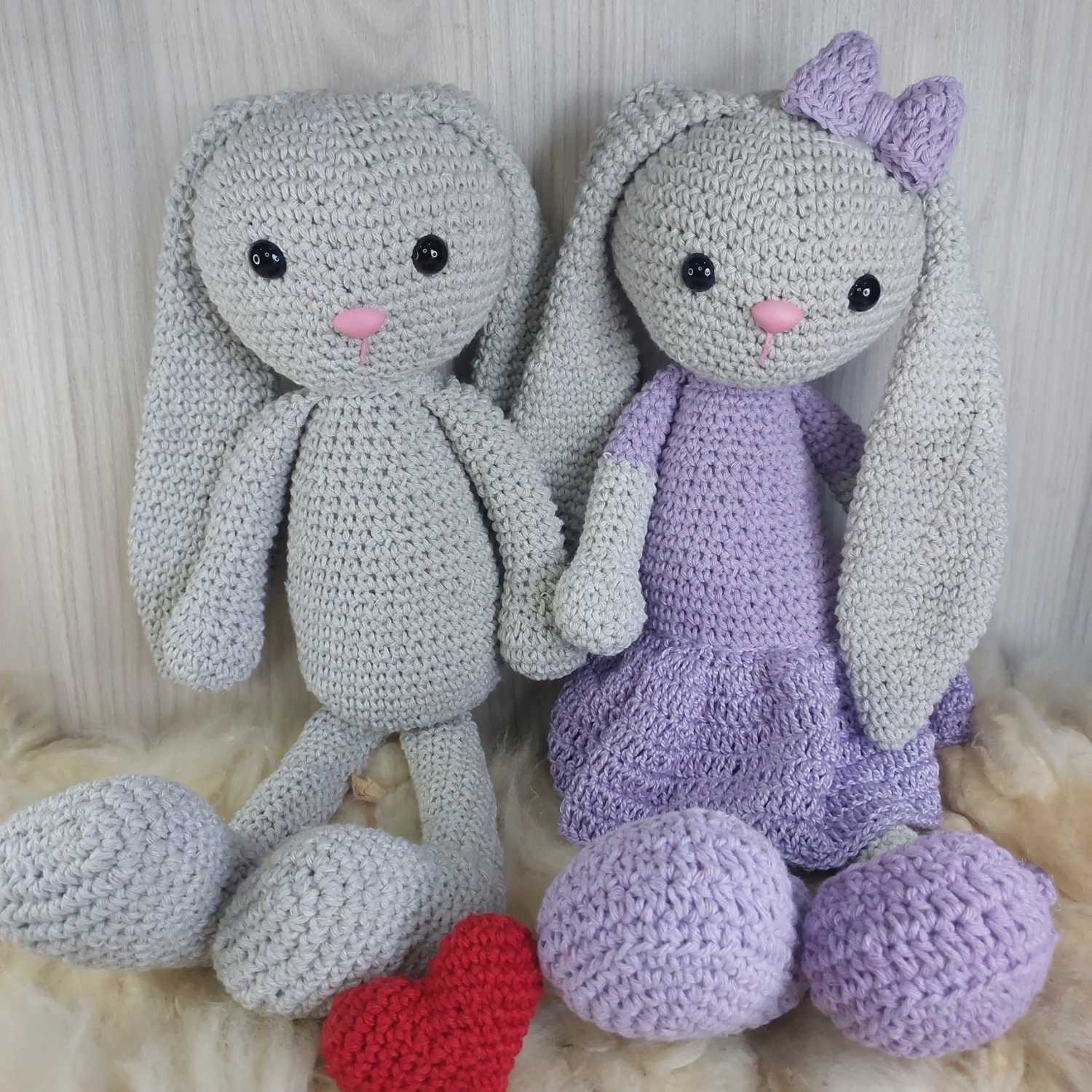 Casal de Coelhos em Amigurumi - Imagem 2