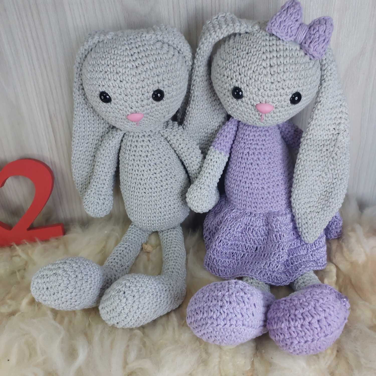 Casal de Coelhos em Amigurumi - Imagem 5