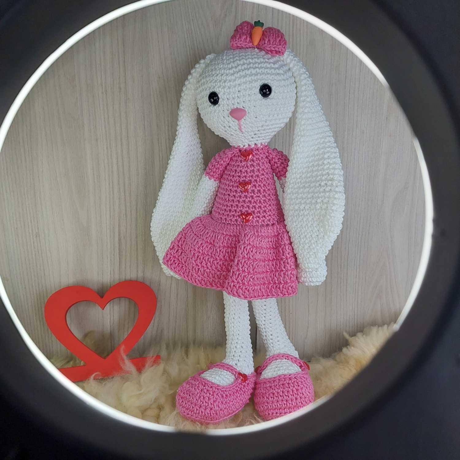 Coelhinha em Amigurumi