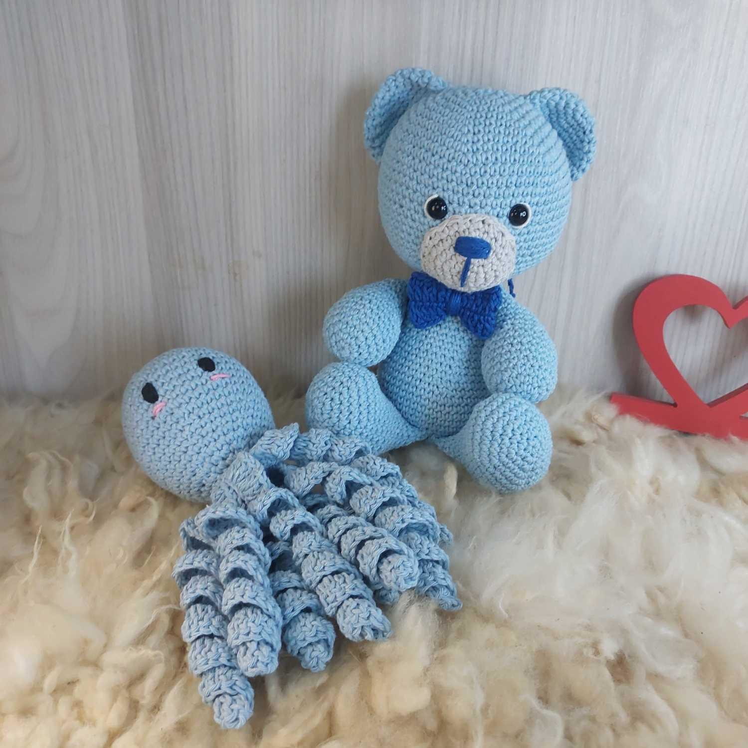 Kit Ursinho e Polvo do Amor Azul. - Imagem 2