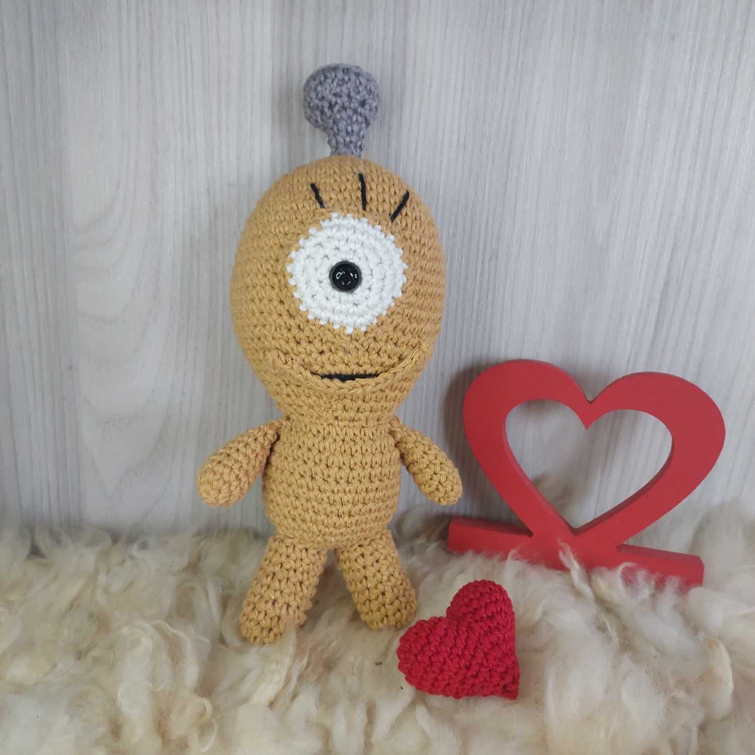 Monstrinho em Amigurumi. - Imagem 2