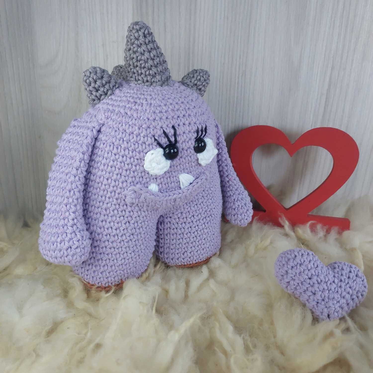 Monstrinho em Amigurumi. - Imagem 2