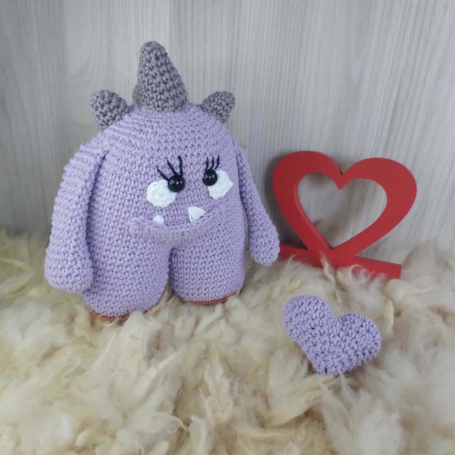 Monstrinho em Amigurumi. - Imagem 5