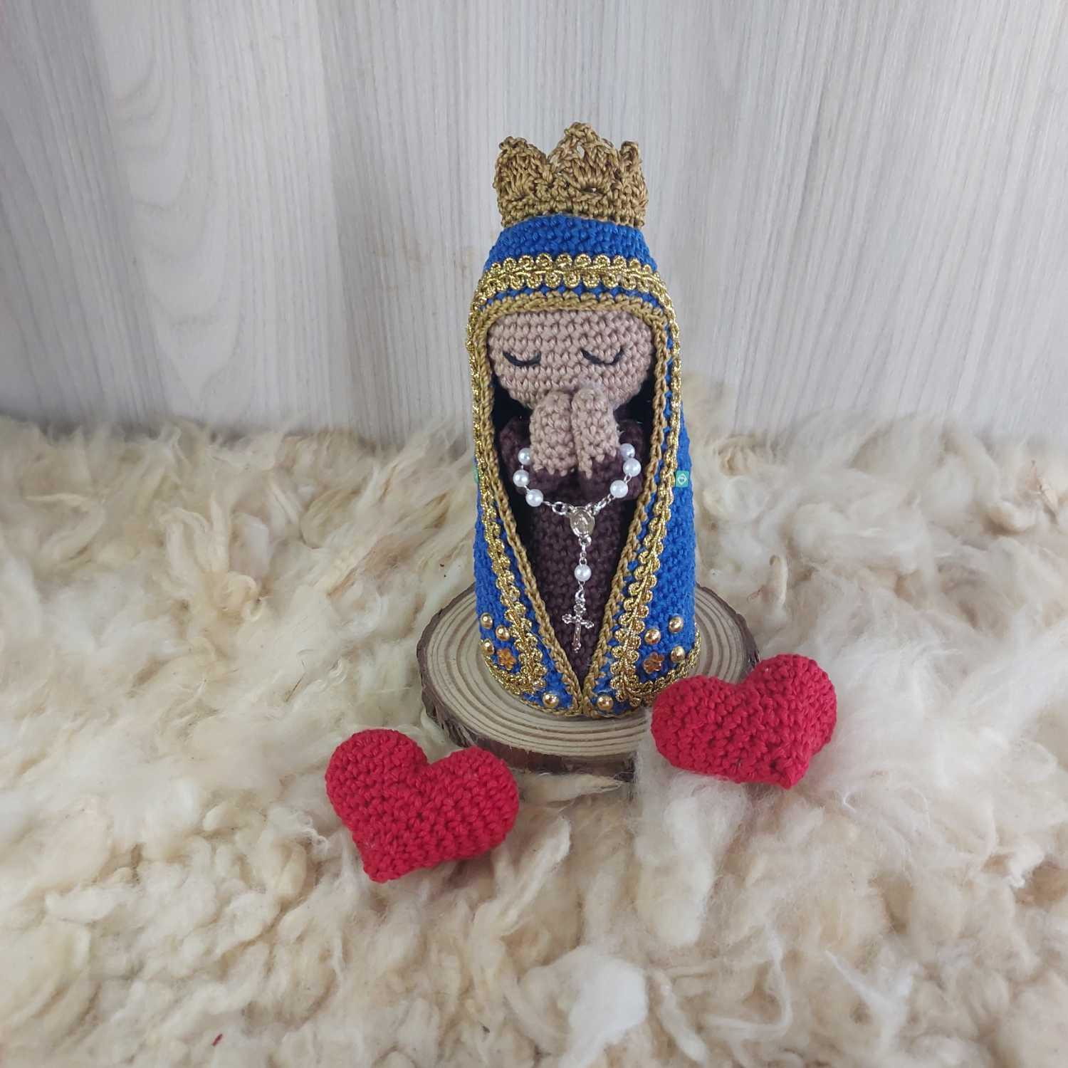 Nossa Senhora Aparecida em Amigurumi. - Imagem 4