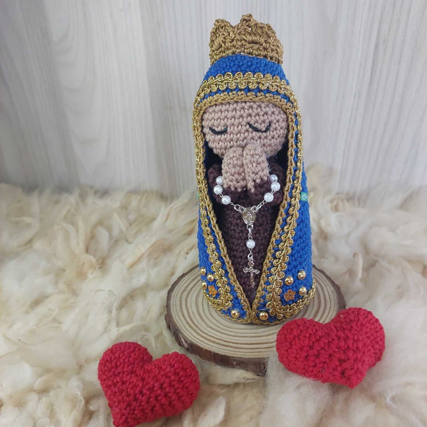 Nossa Senhora Aparecida em Amigurumi. - Imagem 2