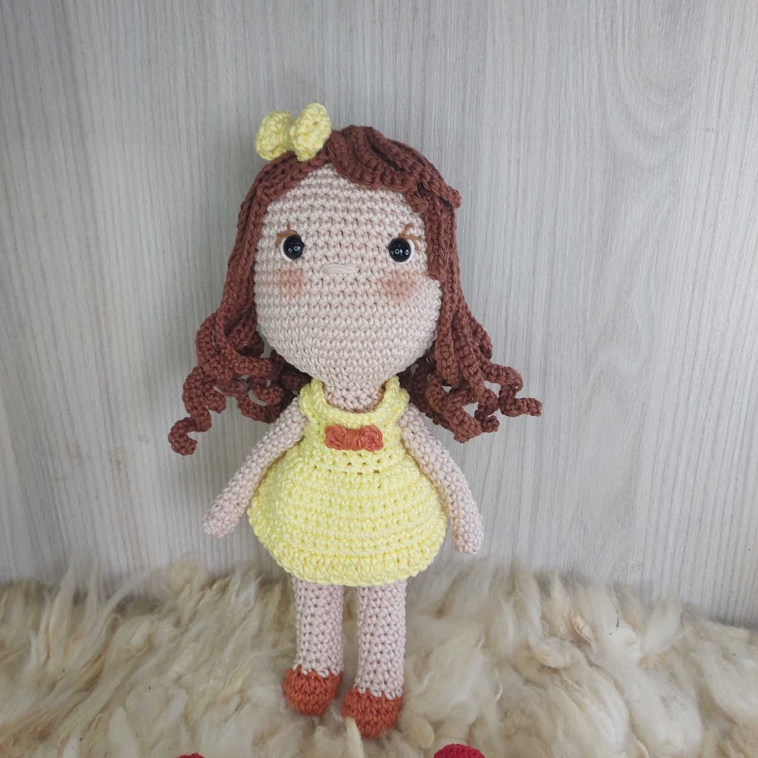 Boneca Bela em Amigurumi. - Imagem 4